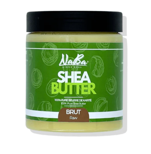 Naba Beurre de Karité Brut 250 ml -Hydratant naturel multi-usages